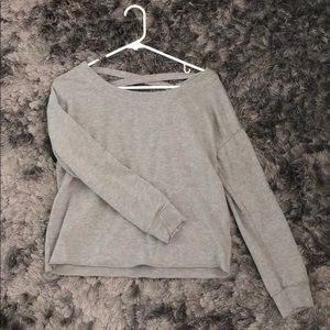 Grey Long Sleeve with Cut Outs